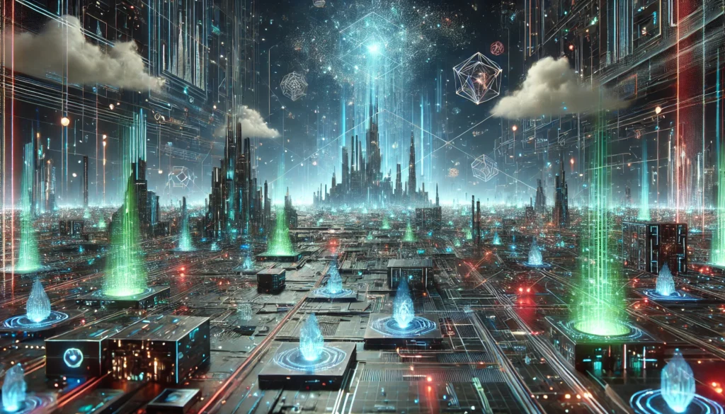 Futuristic Digital Landscape 1