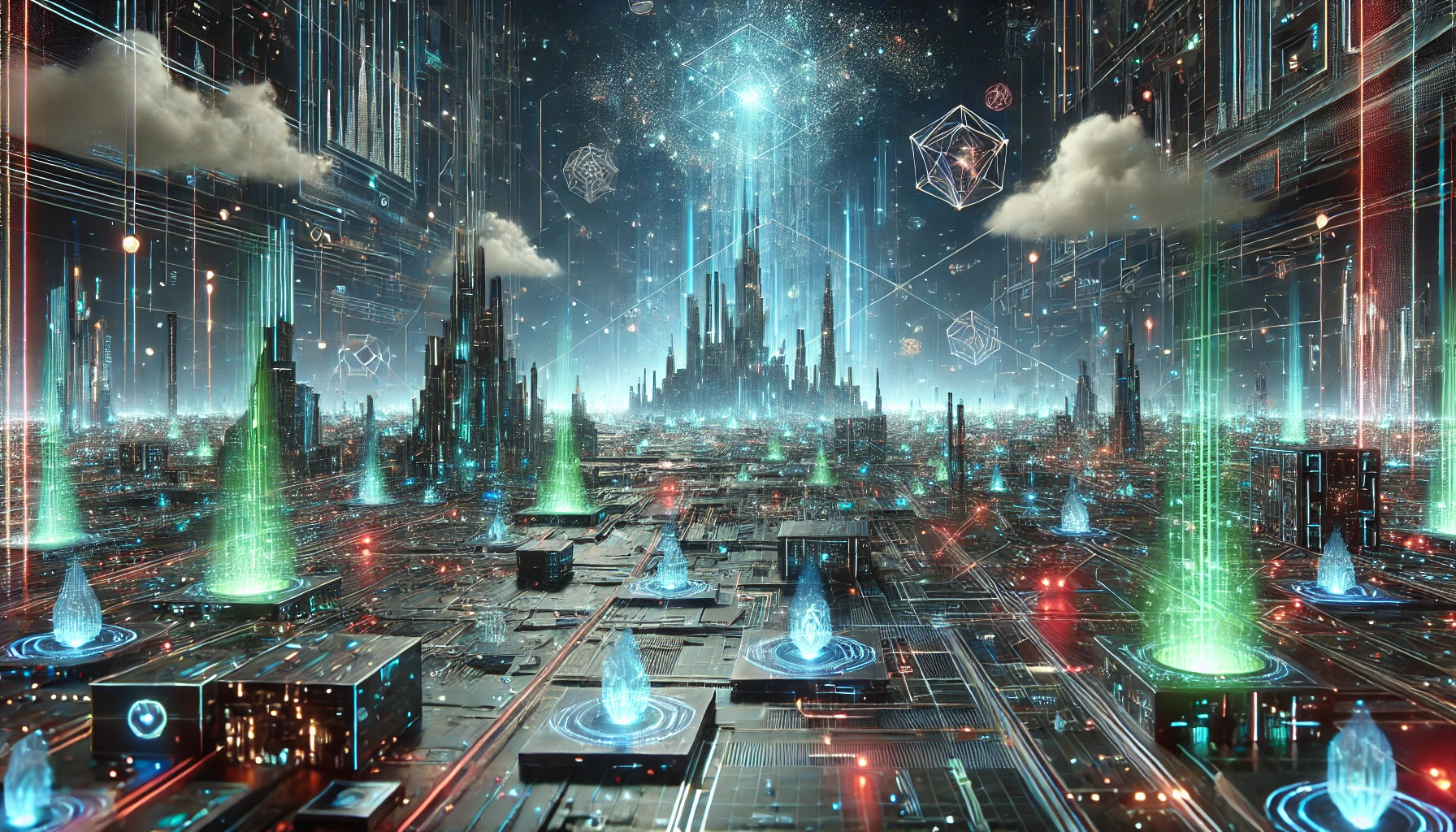 Futuristic Digital Landscape 1